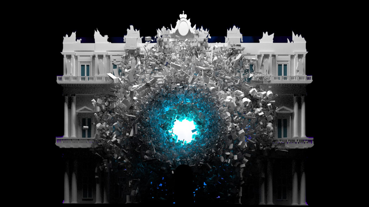 immagine dell'installazione presso il festoval della scienza