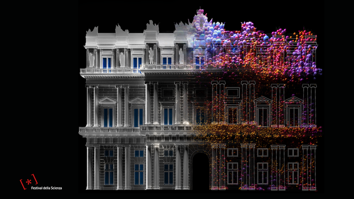 videomapping bosone Higgs Genova 2022