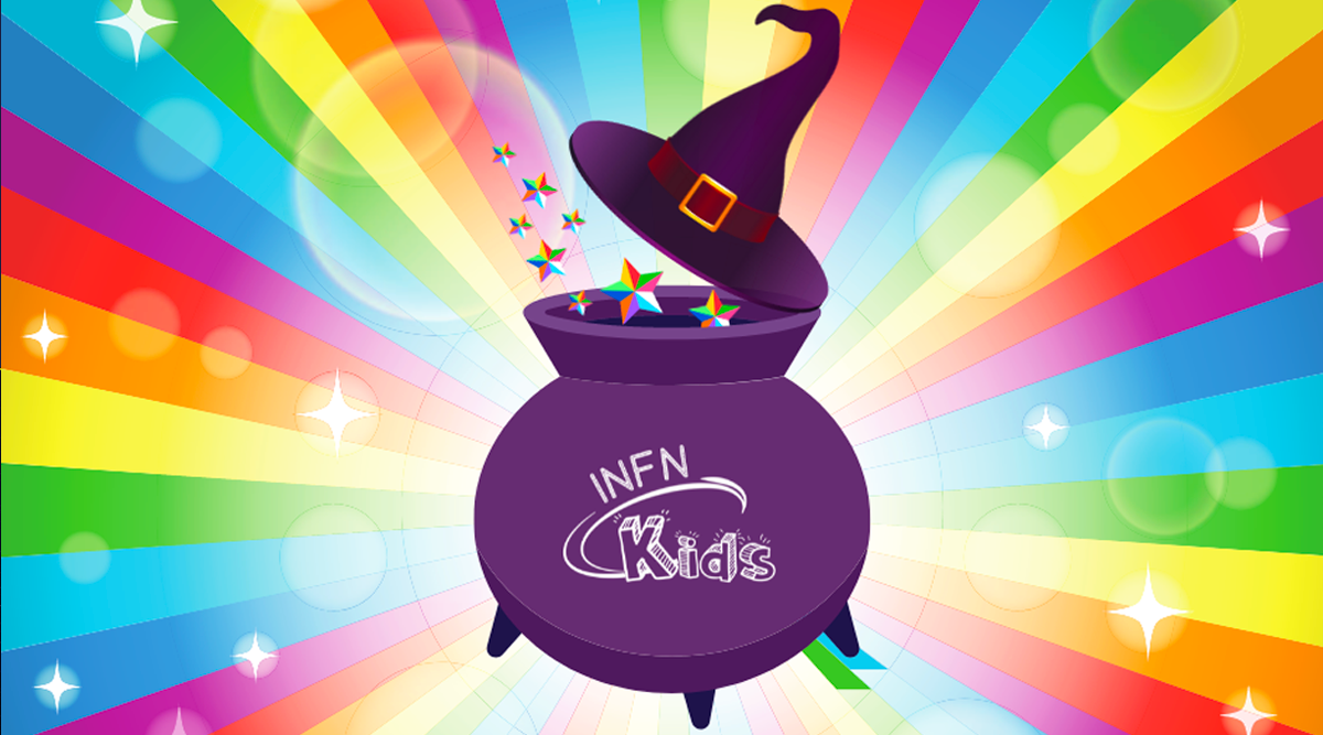 copertina del Summer Camp sui colori di INFN Kids