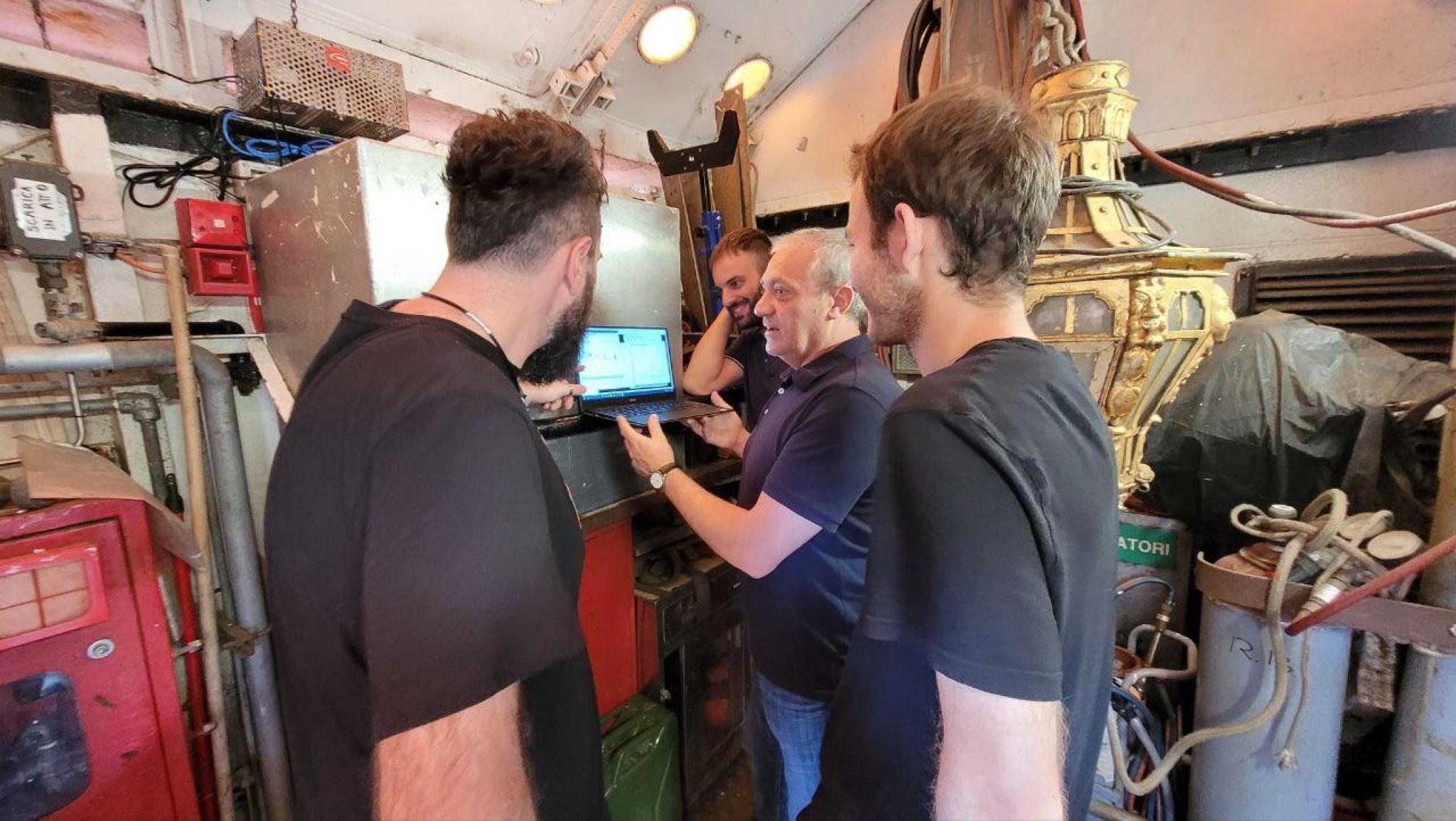 Esperimento INFN-UniBa a bordo della Vespucci